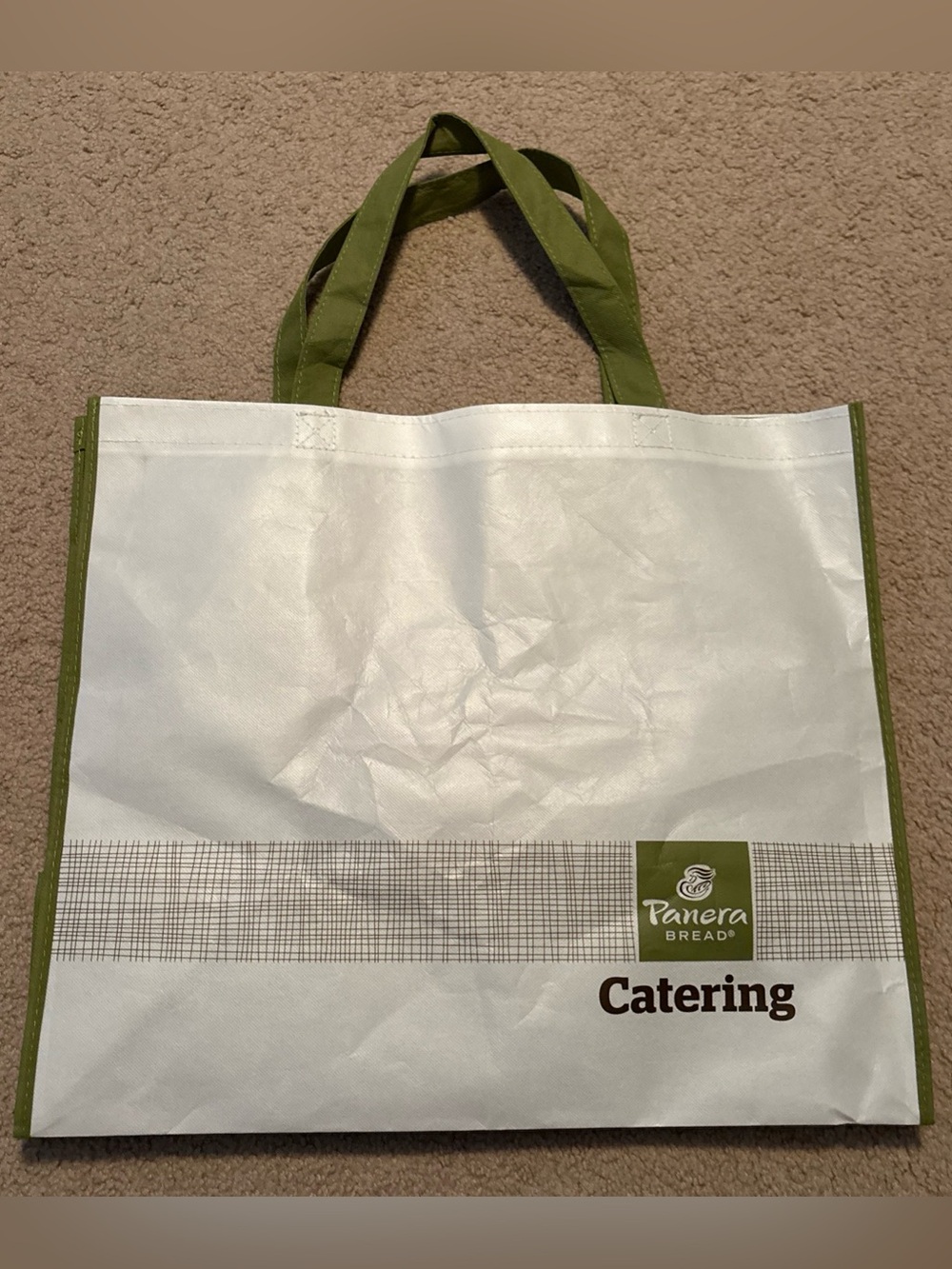 Panera BREAD X Large Catering Tote Reusable Grocery Shopping Bag 21"x18x12 CLEAN